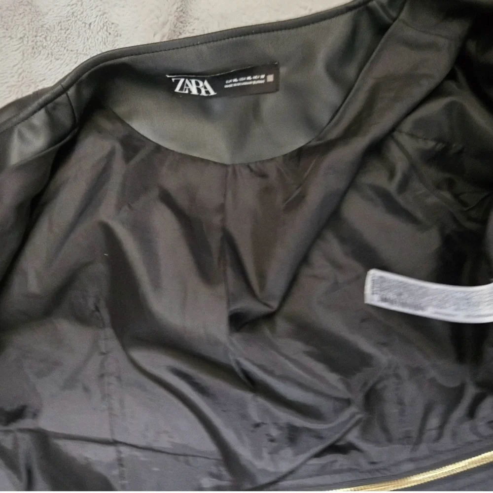 Zara Faux Leather Jacket - Picture 5 of 7